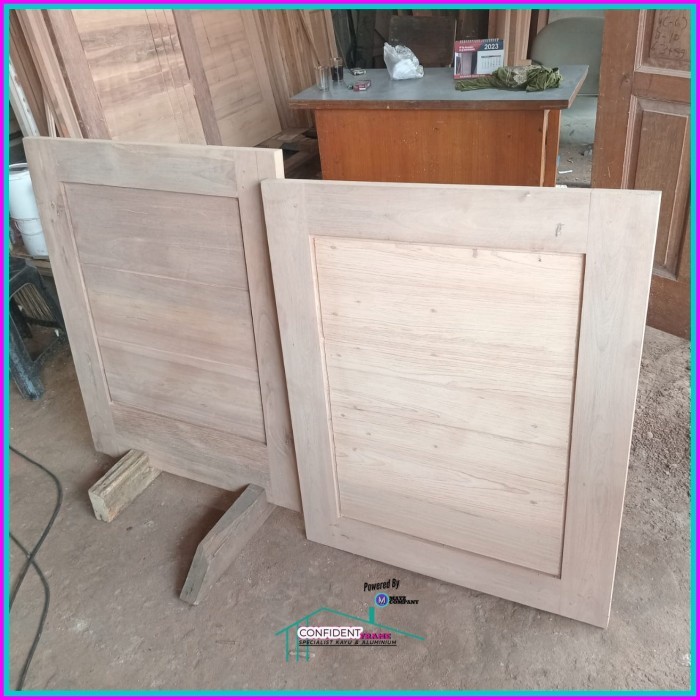 Daun Pintu Koboy/Cowboy Pintu Kayu Meranti Minimalis/Pintu Dapur