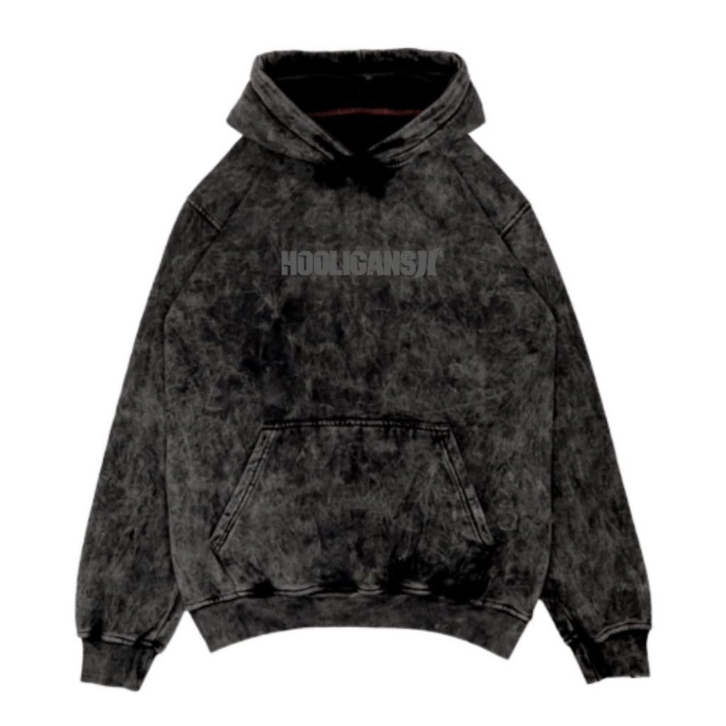 Hooligans Pullover Hoodie Black Snow Original