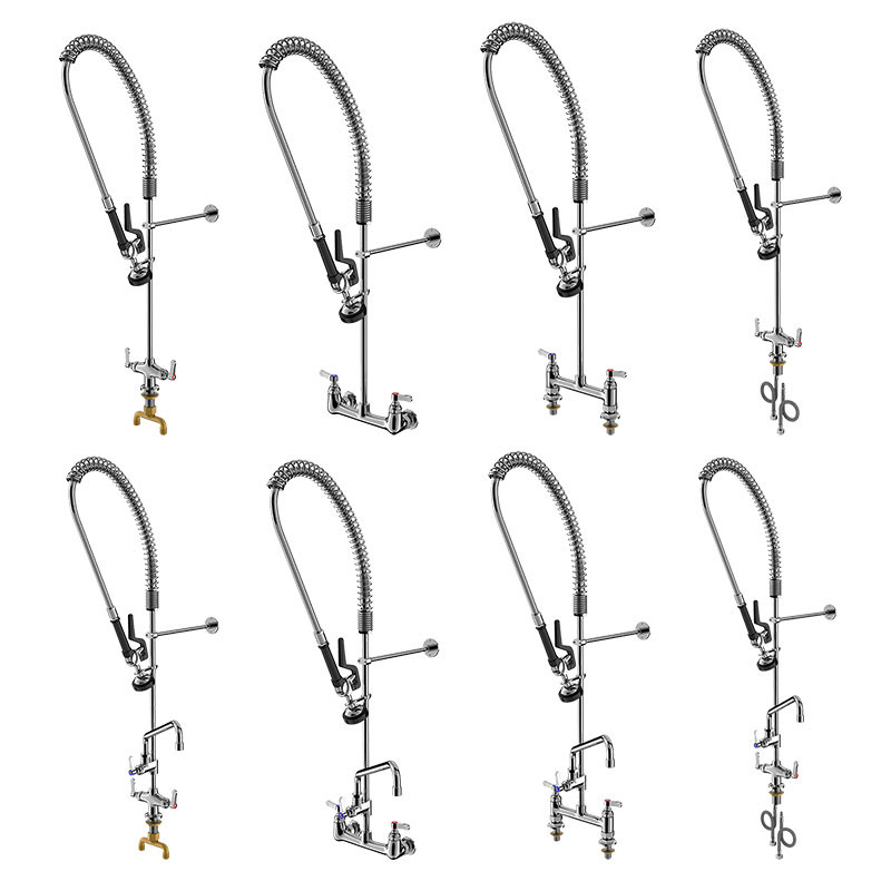 Pre Re Sprayer Commercial Kitchen Faucet Industrial Pre Re Spring Faucets with Pull Down Sprayer Kit