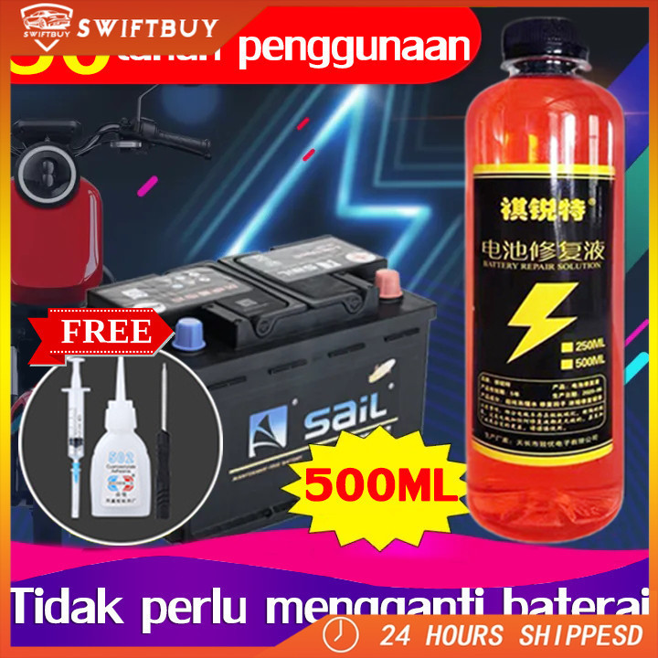 (Berikan alat)  solusi perbaikan baterai cairan baterai solusi air elektrolit air untuk aki kendaraa