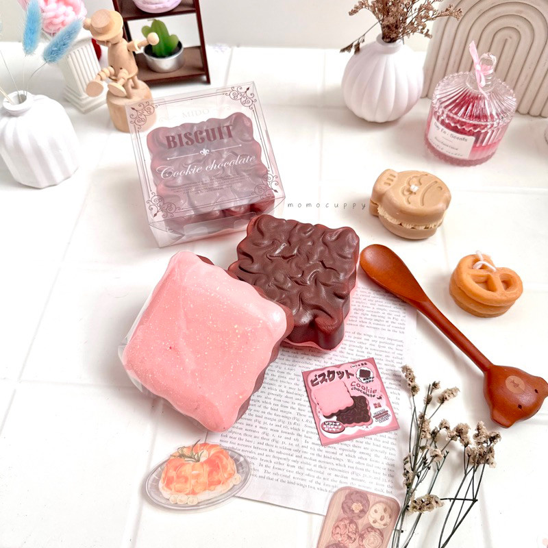 READY STOCK biscuit cookie chocolate squishy by Mido