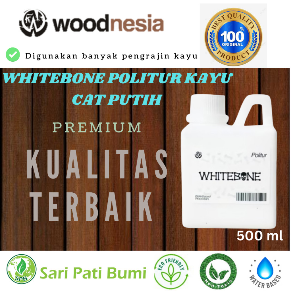 Murah Cat Duco Kayu & Besi Primer Duco 500 Ml Cat Kayu Politur Pelitur White Bone Warna Putih