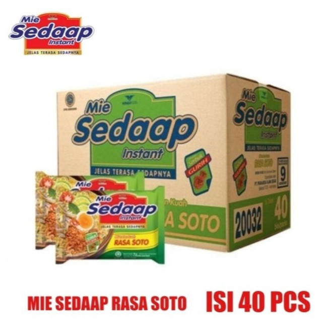 

Mie Sedaap 1 Dus 40 Pcs Mie Instan SEDAAP Rasa Soto