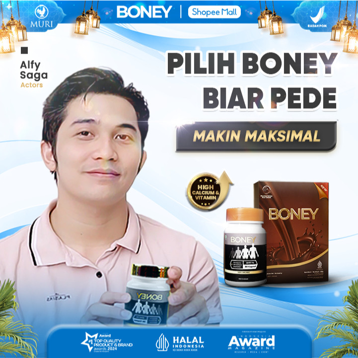 

Susu Boney (1 Susu + 1 Boney) / Paket Hemat Peninggi Viral / Naik 5-15 Cm/ Bpom Approved