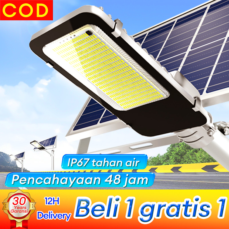 Lampu Tenaga Surya Outdoor Matahari Lampu Jalan Led 3000Watt Ip67 Tahan Air Luar Ruangan 0 Biaya Lis