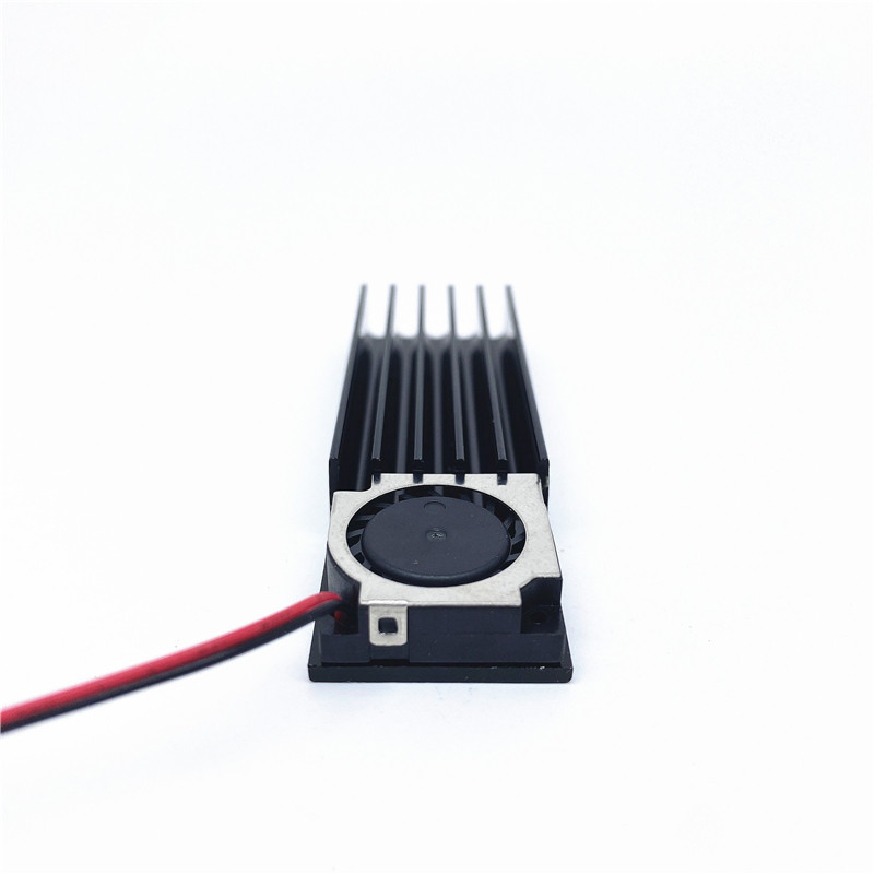 M.2 SSD Hard disk Heat Sink With Fan Thermal Pad 70x22x10MM laptop Hard Disk SSD Aluminum Fin  Nvme 