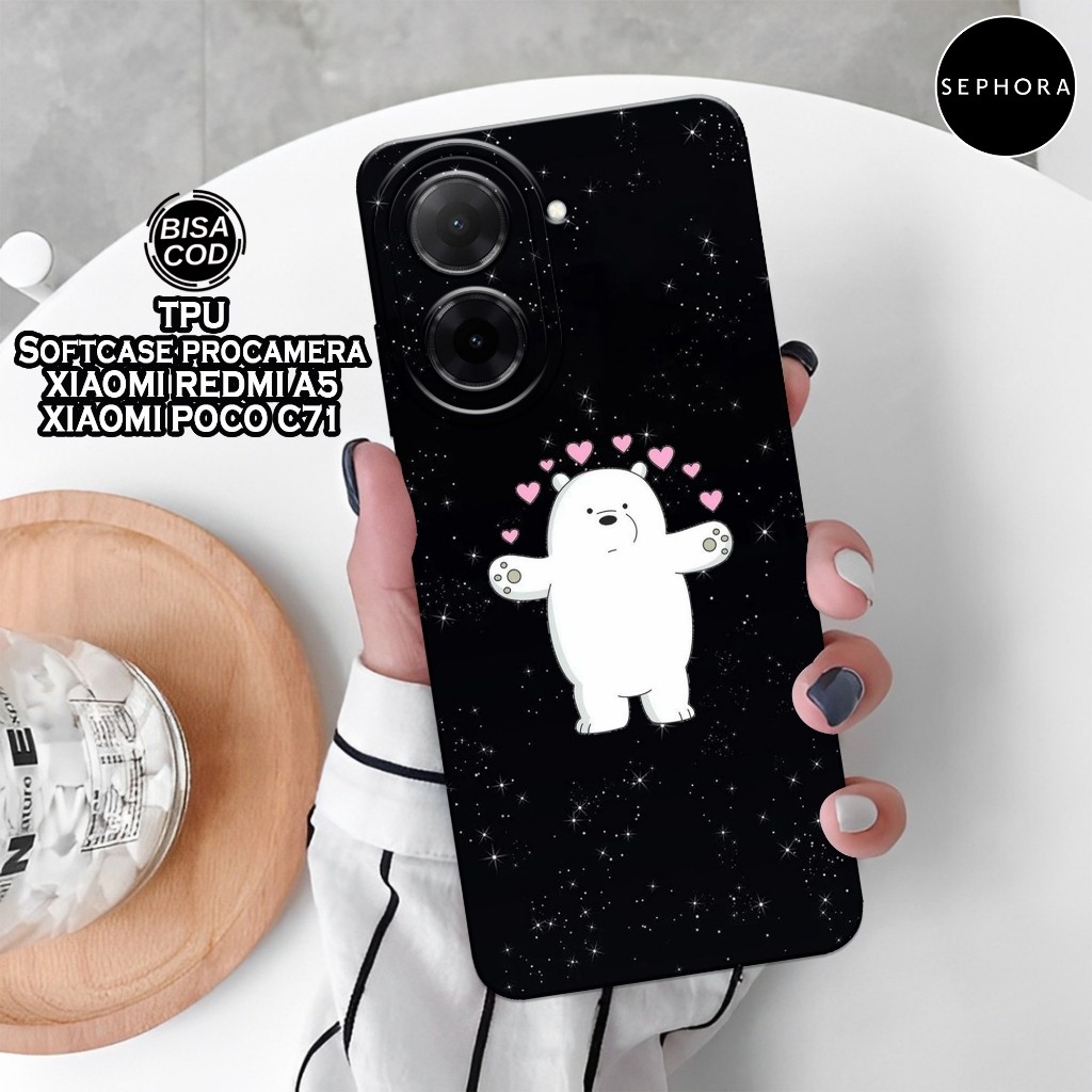 Case Xiaomi Redmi A5 4G 2025 Terbaru - Fashion Case Bear - Softcase Xiaomi Redmi A5 - Case Pro Camer