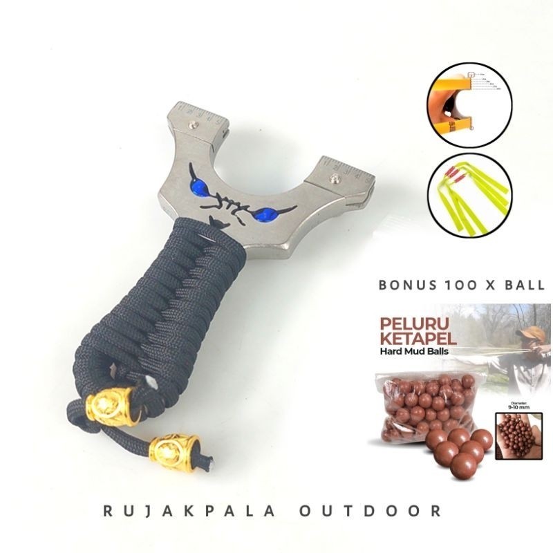ketapel slingshot / mainan lontar catapult stainless 304 / ketapel modern