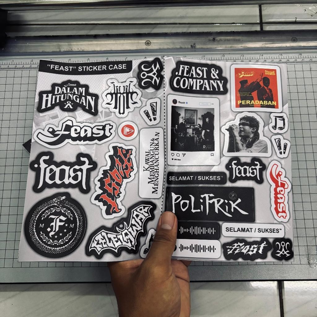 

Stiker FEAST 27 Pcs Band Indie Sticker pack feast band sudah terpotong Stiker Anti Air Anti Luntur