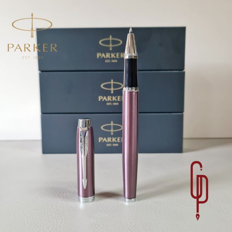 

Pulpen Parker Orginal IM New Light Purple Chrome Trim ( Klip Silver ) Roller Ball