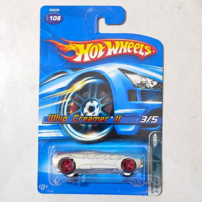 TR99 Hotwheels Hot Wheels Whip Creamer II putih 2005 White Heat