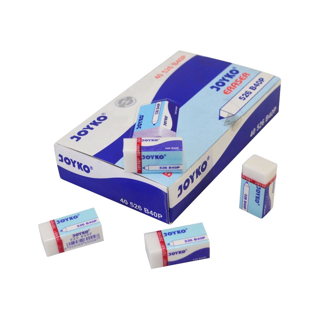 

Eraser Penghapus Setip Stip Karet Joyko 526-B40BP Kecil Putih 1pcs