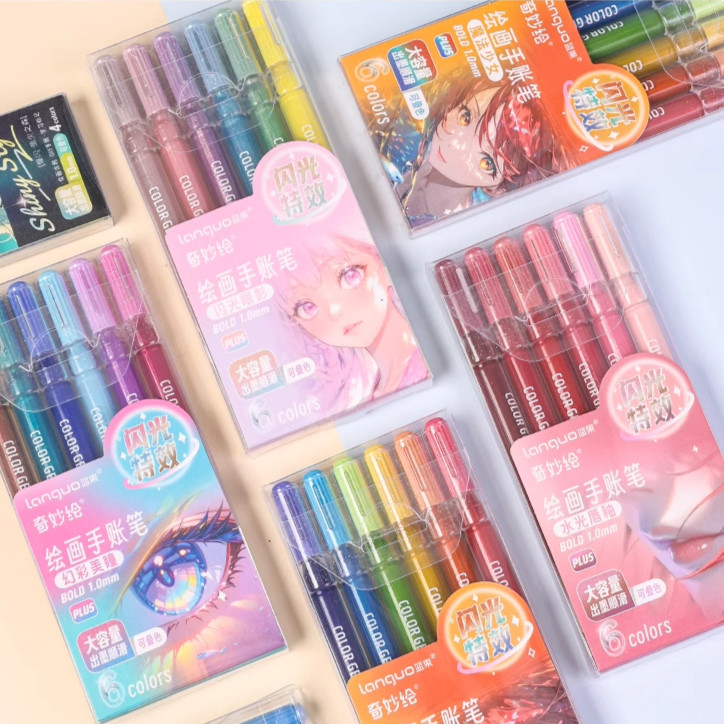

Pulpen warna warni drawing pen pulpen gel warna pulpen aesthetic pena pulpen lucu art supplies bolpeni 1 pack alat tulis stationery korea bolpoin