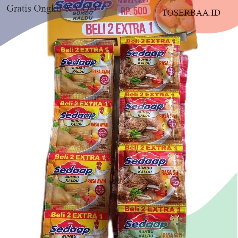 

2 renteng (36 pcs) sedaap bumbu kaldu rasa ayam/rasa sapi