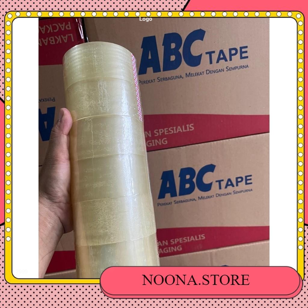 

6 PCS LAKBAN BENING 2 INCH 48MM X 100Y / LAKBAN MURAH KUALITAS ABC TAPE