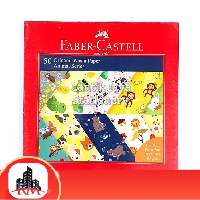 

Termurah dan Terlaris di Makassar Kertas Melipat / Origami Washi Paper Faber Castell 15x15cm Animals