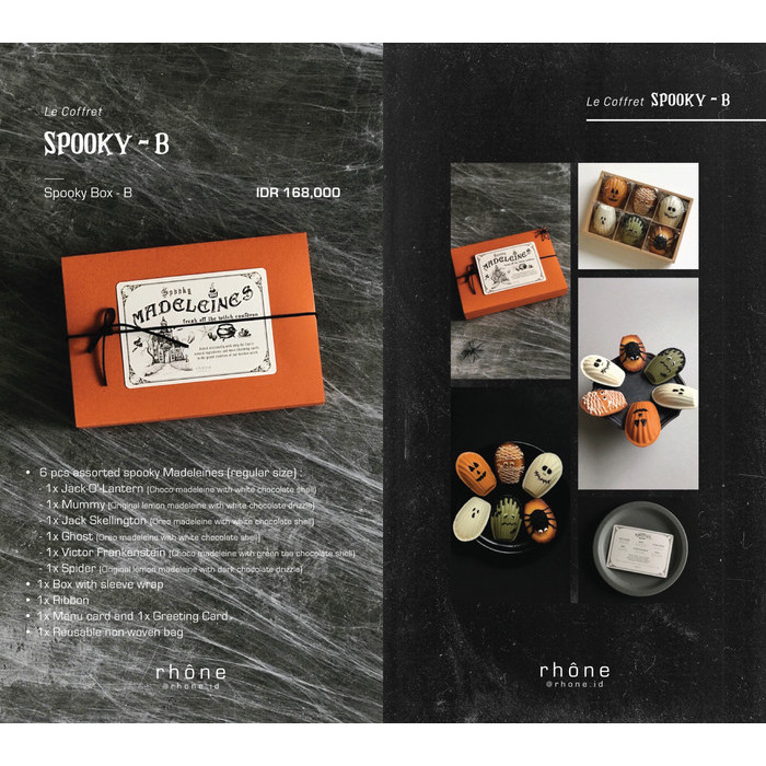 

[Best Seller] SPOOKY - Halloween Gift Hampers Madeleine Trick Treat by Rhone - SPOOKY - B