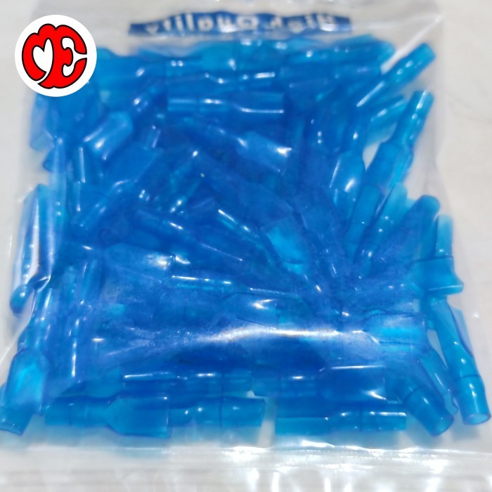 skun kabel 6,3mm male/female/karet skun cewe/cowo/karet skun pcb male 6,3mm - karet, 50pcs