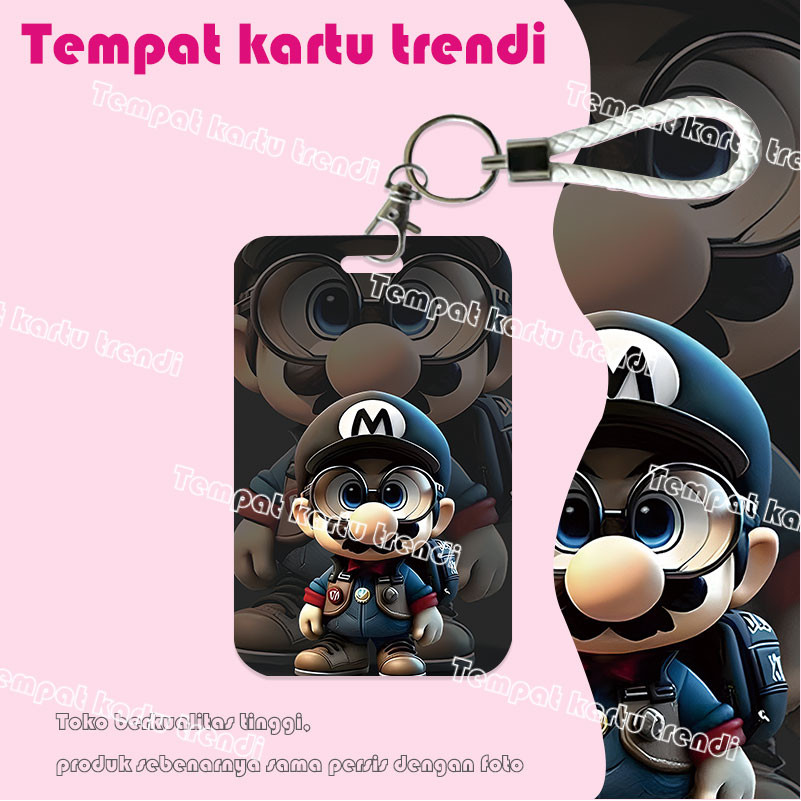 

ID CARD HOLDER,Tempat Kartu Dark Super Mario, Cocok untuk Kantor/Sekolah, Kartu Pelajar/Kartu Transportasi, Kartu Akses, KTP, Flazz, Kartu Kredit Elektronik dan Uang Elektronik.