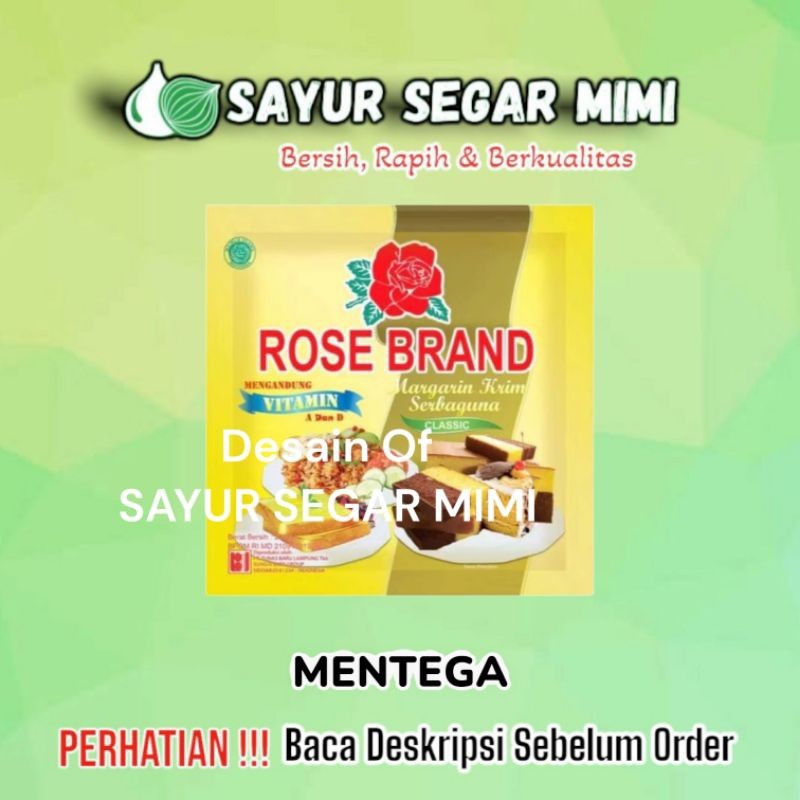 

Rose Brand Margarin Krim Serbaguna 200 Gr - Sayur Palembang