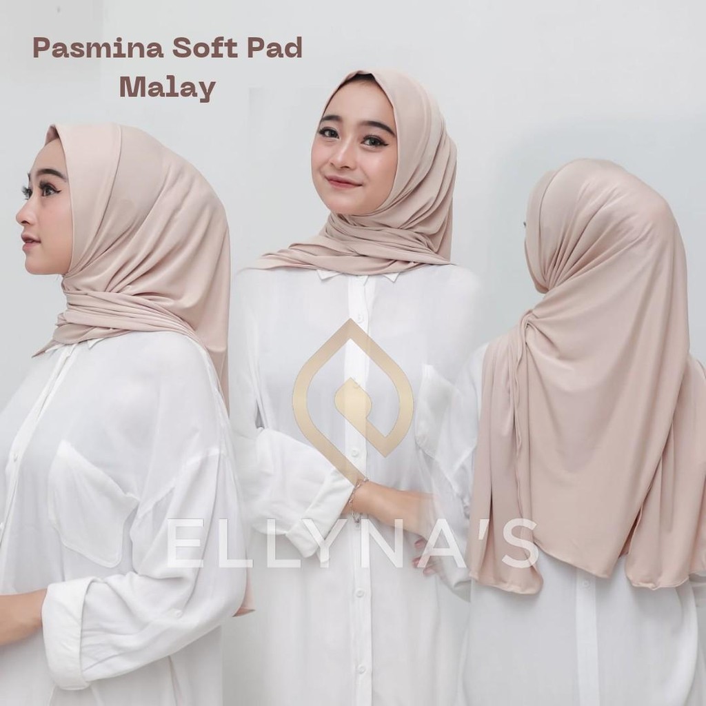 Hijab Pasmina Soft Pad Malay - Hijab Instan Pasmina