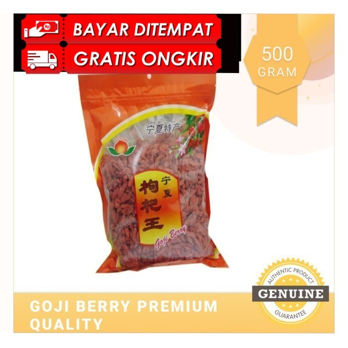 

COD Goji Berry Premium Quality - Gojiberry - Kici - Kice - Jiu ji - 500g ORIGINAL PRODUK