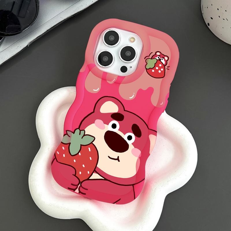 Casing For Samsung J7 Prime F04 F12 F23 On7 2016 CaseCute Strawberry Bear Slikon Pelindung Lensa Sof