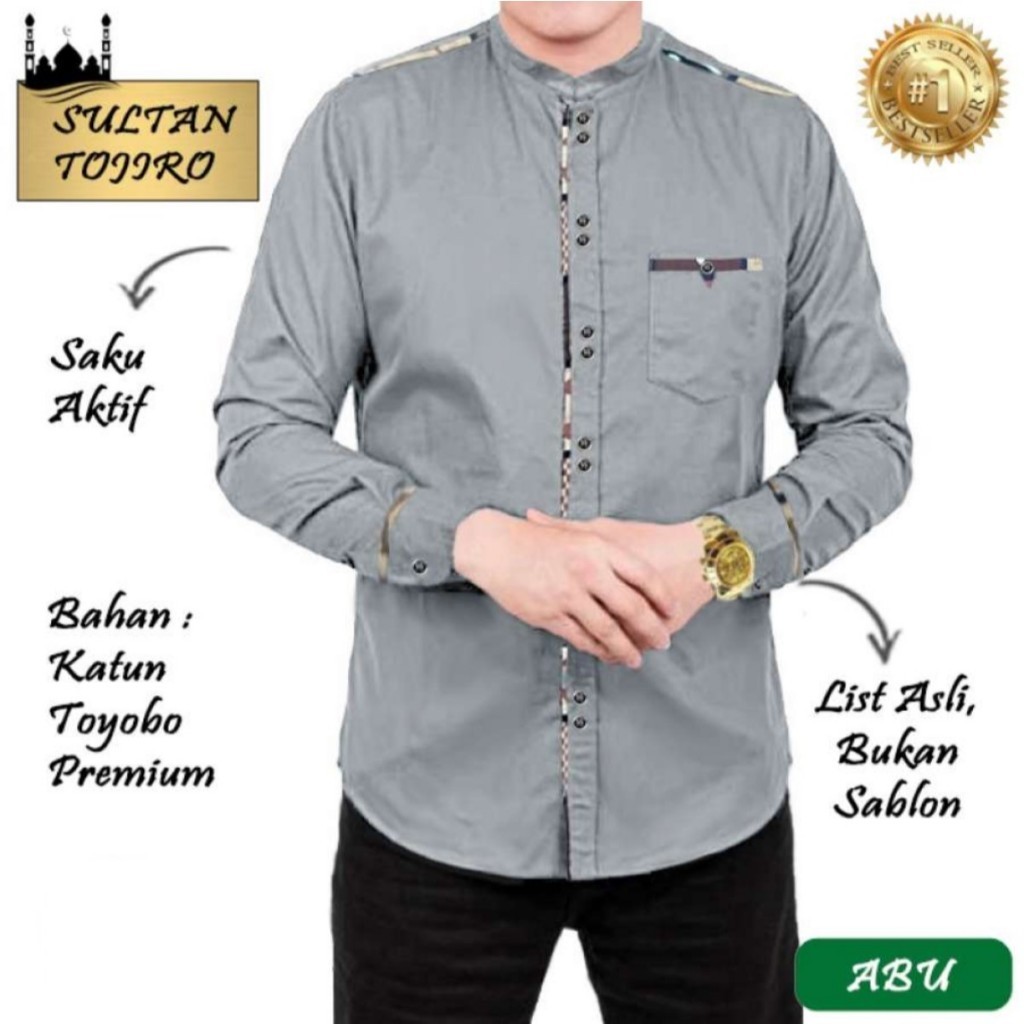 Baju KOKO SULTAN TOJIRO Baju Pria Dewasa Atasan Pria Baju KOKO LAKI - LAKI JUMBO M L XL XXL XXXL OVE