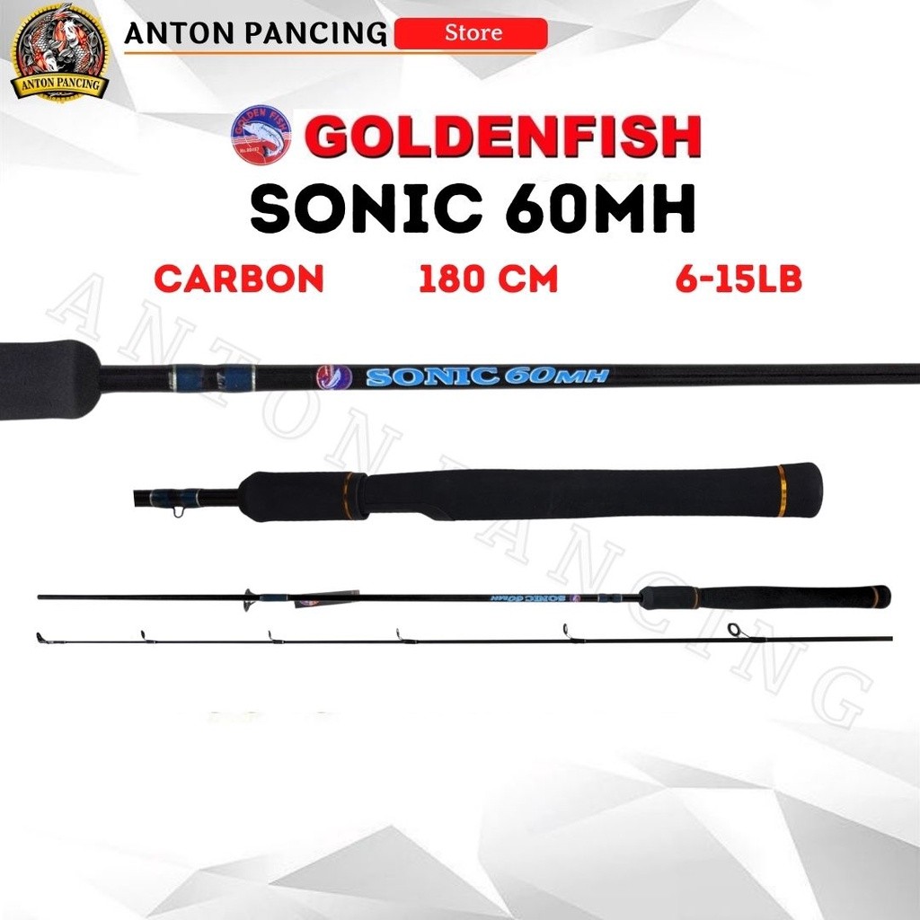 Joran Pancing Golden Fish Sonic 60 MH Carbon Full Eva 180 CM 6-15 LB