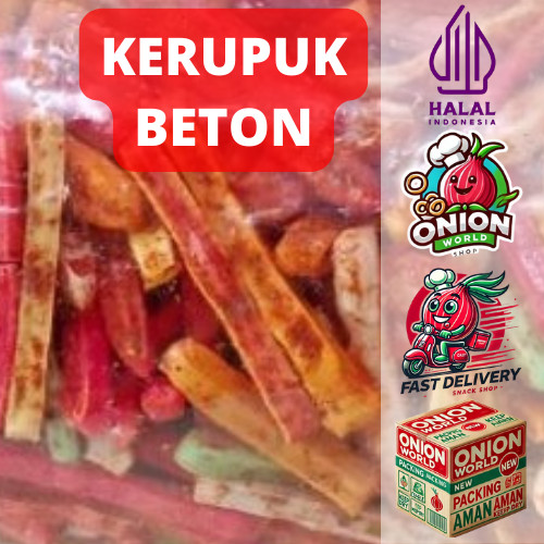 

UWD KERUPUK BETON PEDAS DAUN JERUK 250gr Kerupuk Seblak Beton Pedas Kerupuk Beton Mix Kerupuk Bantet