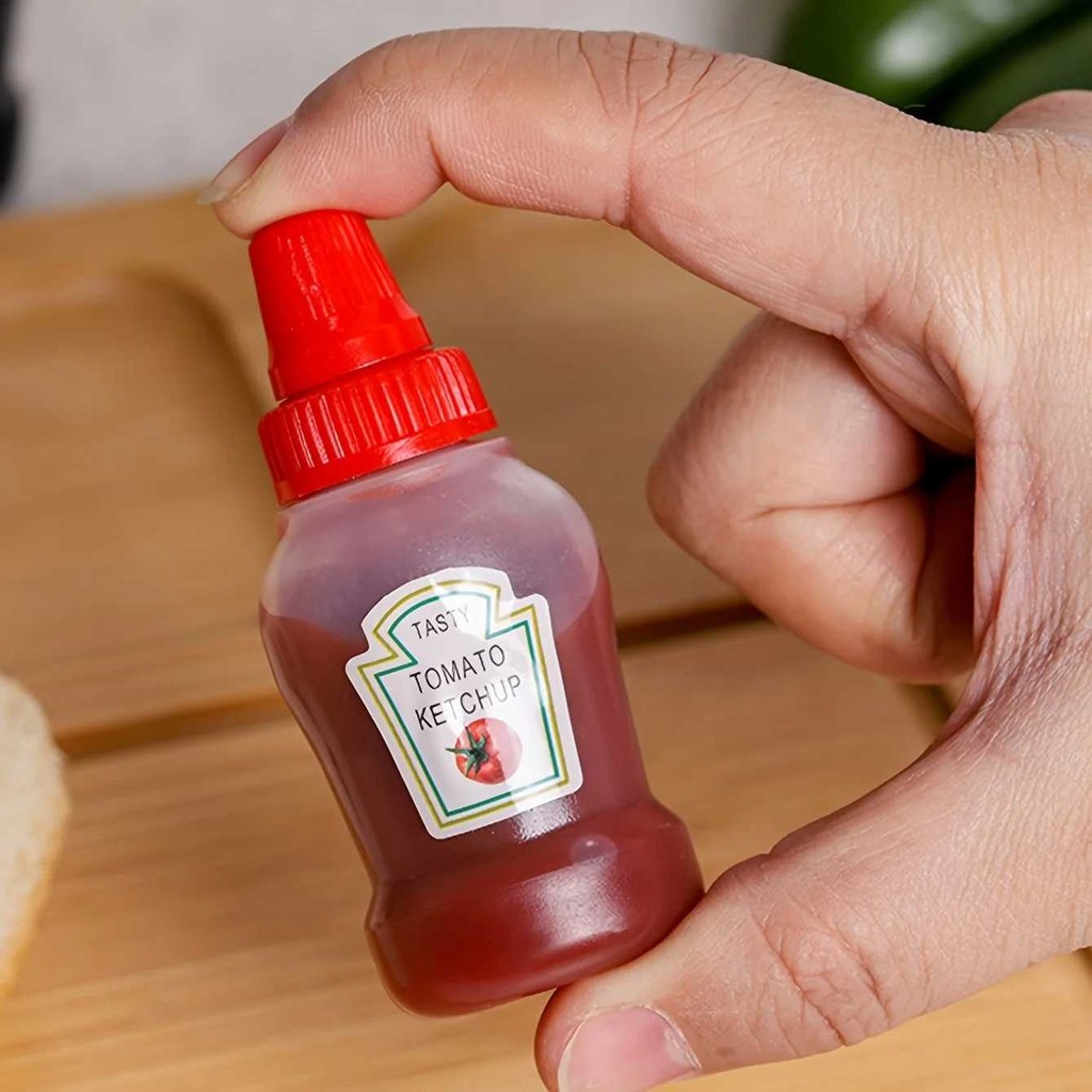 

LPKSTORE JUNMIAO Botol Saus Mini Tomato Ketchup Sauce Bottle 25ml 2 PCS - HG25 LPKSTORE