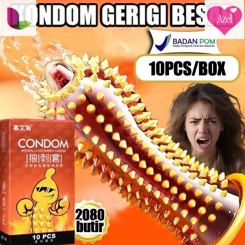 Extra Gratis Ongkir  Terbaru Kondom bergrigi Kondom sutra bergerigi Kondom grigi Alat kontrasepsi 10