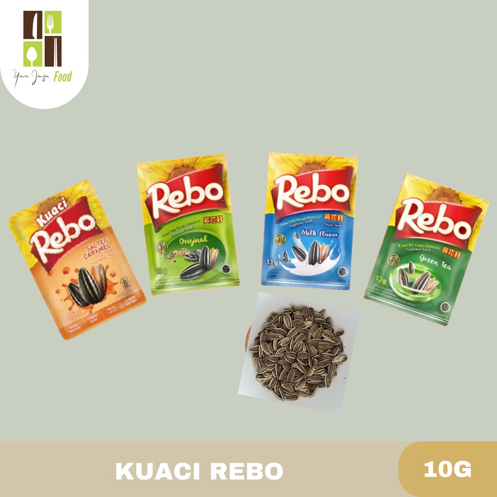 

Kuaci Rebo Sachet Rasa Original / Milk Flavour / Green Tea / Caramel 10g 1 PCS