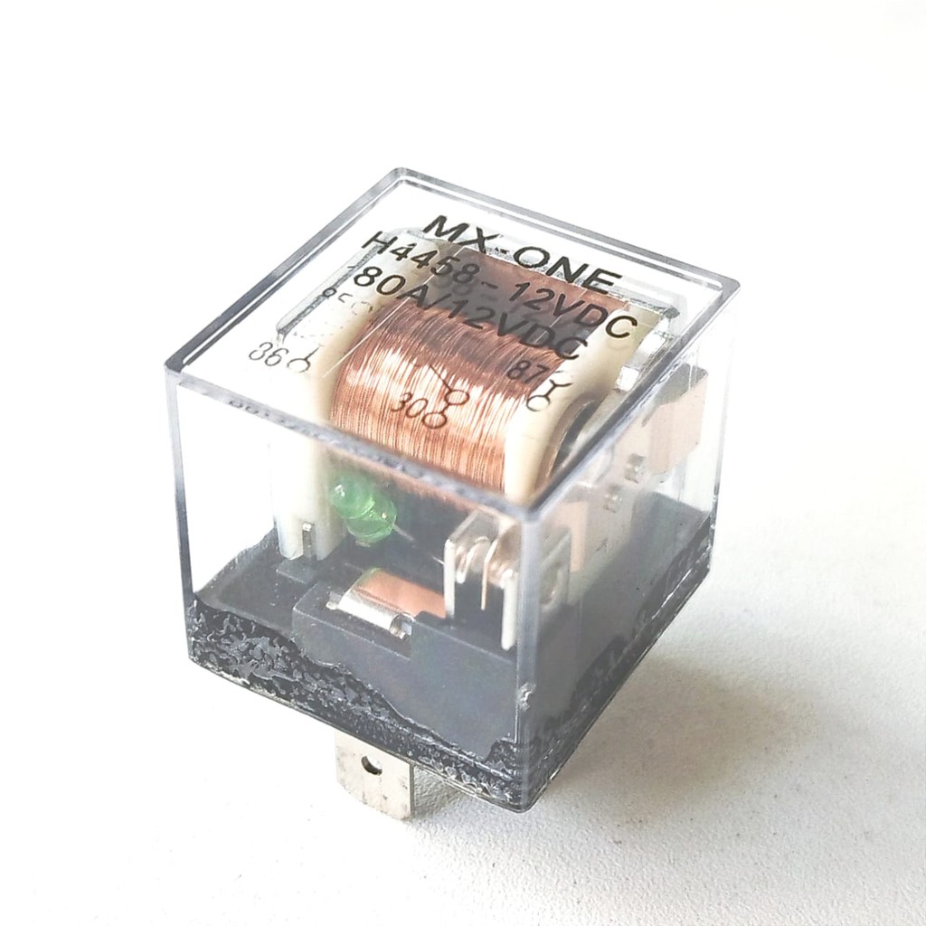 Relay Mobil 12v 4Pin 80A 12VDC 4 kaki 12 volt