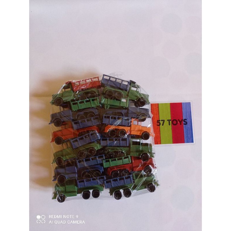 Permainan mobil tongkang kecil KUD isi 12pcs.