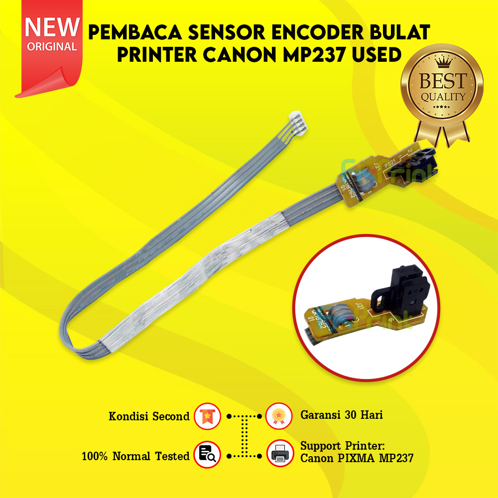 Sensor Timing Disk Pembaca MP237 Used Sensor Encoder Bulat Printer Canon MP237 Bekas