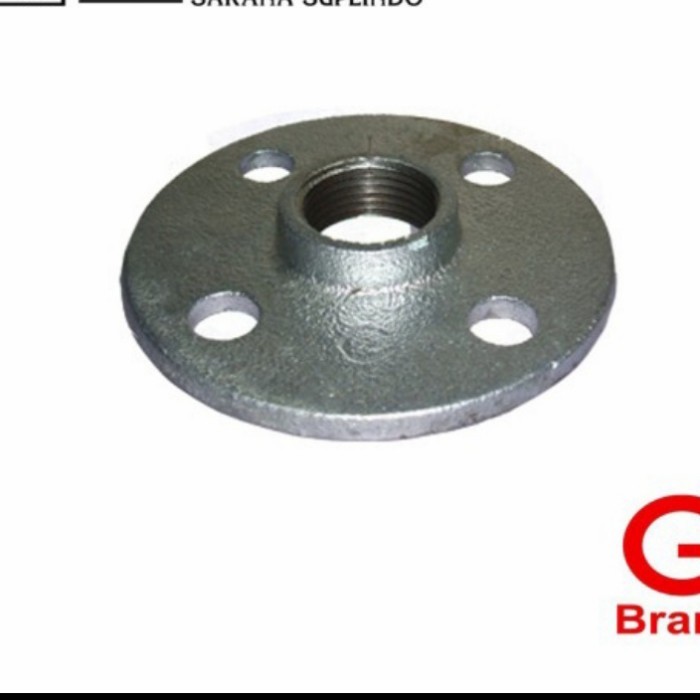 FLANGE DRAT GALVANIS BESI 4 inch - TSA