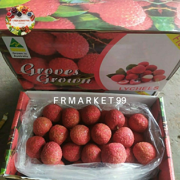 

Lychee Merah Fresh Import / Buah Lychee Merah Manis 2 Kg / Box