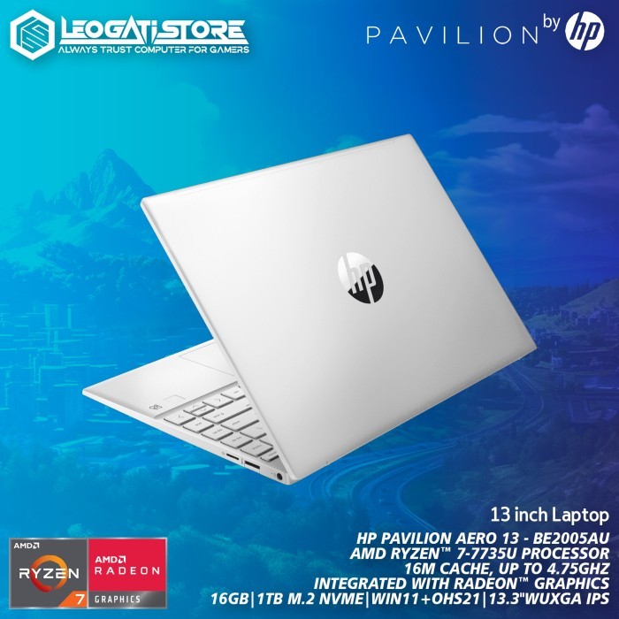 HP Pav Aero 13-BE2005AU - Ryzen 7-7735U/16GB/1TB - Silver