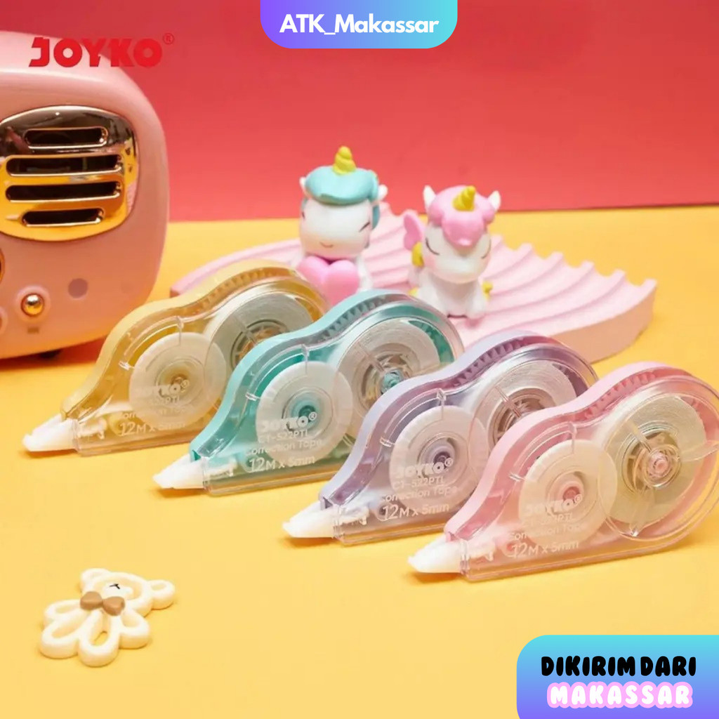

Pita Koreksi Correction Tape Joyko Tip Ex Joyko Pastel