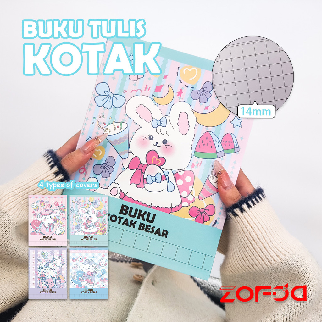 

Buku Tulis Kotak Besar 14mm Buku Grid 38page Buku Catatan Latihan Sekolah Dasar TK Buku Kerja Diary Alat Tulis Siswa dan Perlengkapan Sekolah