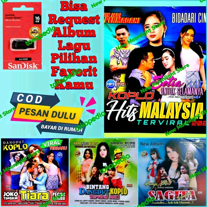 isi lagu flashdis flasdis usb flashdisk 16gb Original-Flashdisk Isi Lagu Mp3 Lagu Dangdut Koplo orig