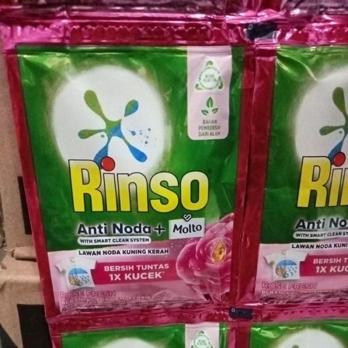 BEST PROMO 1 Karton RINSO Molto Cair RP 500 - Isi 288 Sachet / 48 Renteng