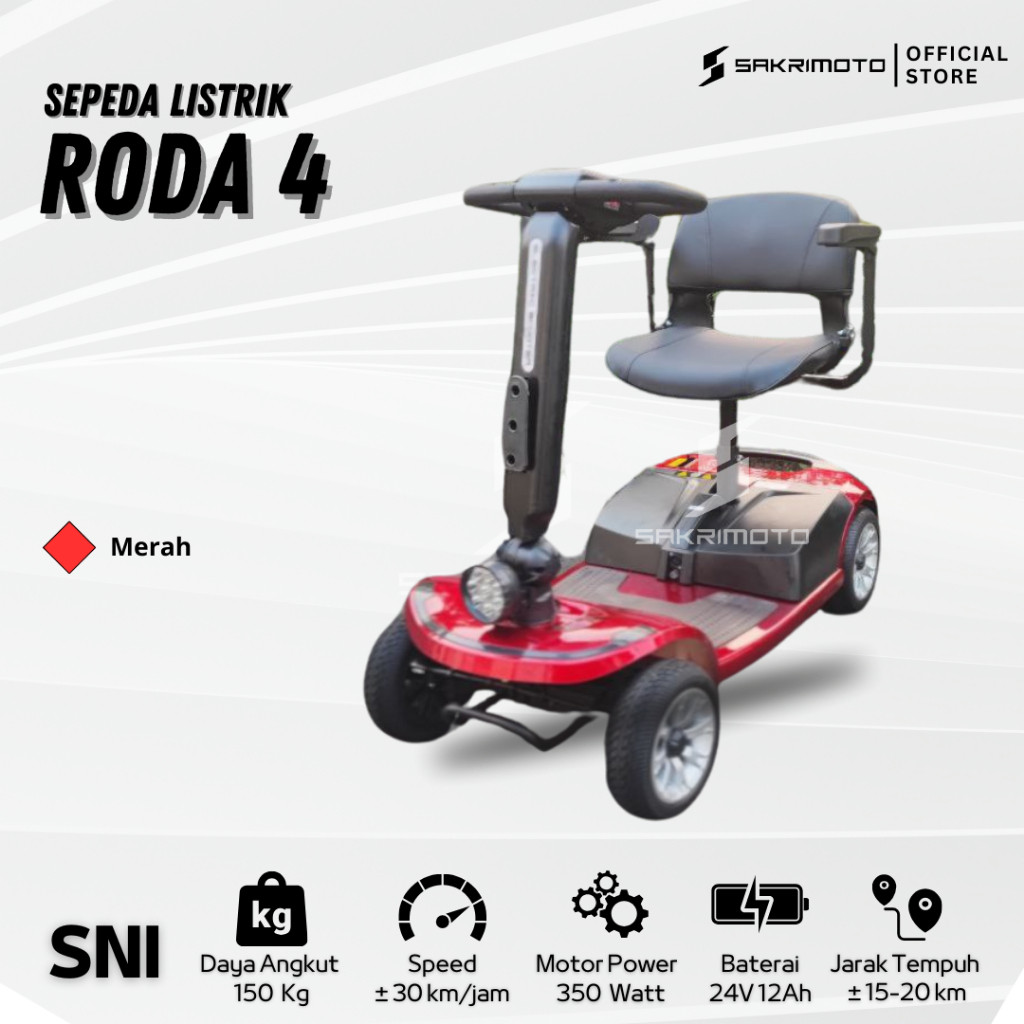 scooter uno Antelope roda 4 - sepeda listrik roda empat - MALEO roda empat ..