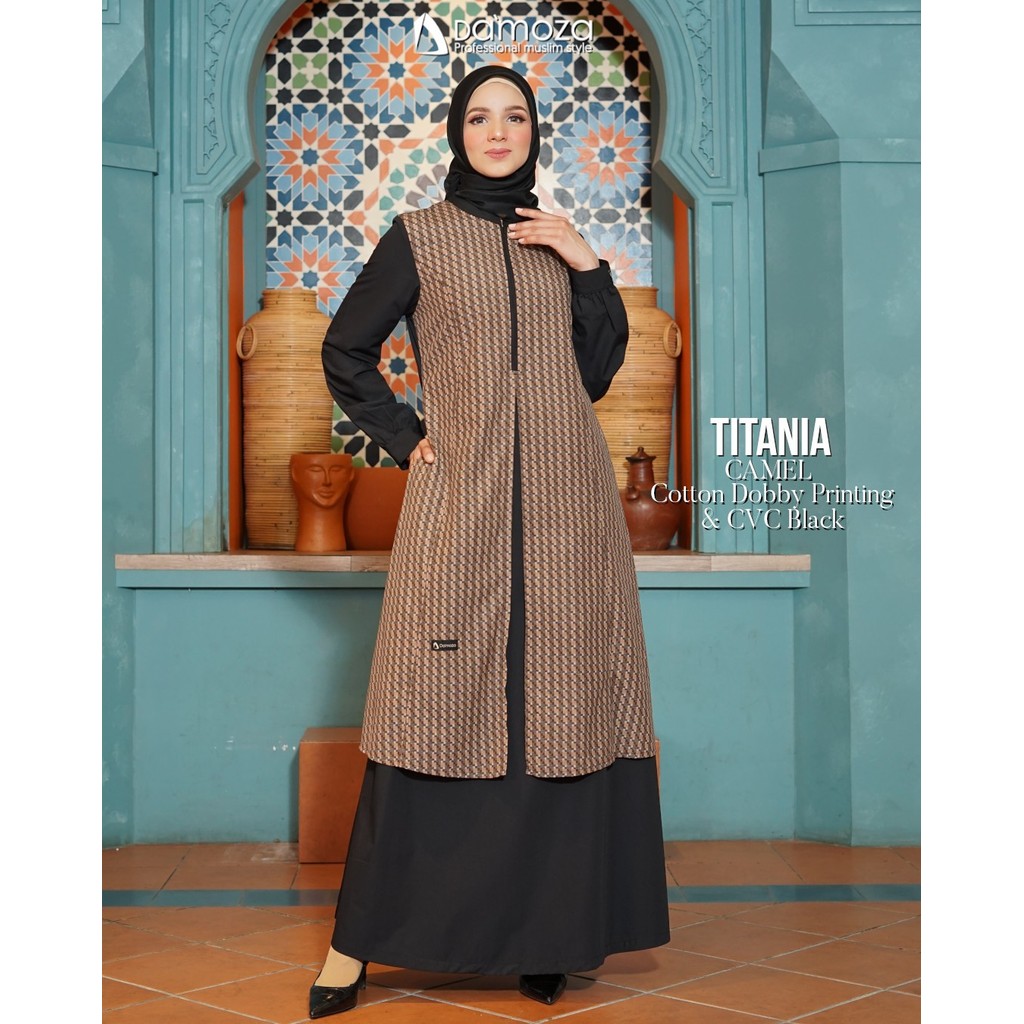 Gallery Muslim Bandung Gamis Damoza Titania (couple Titania) Baju Muslim Keluarga by Mutif Original 