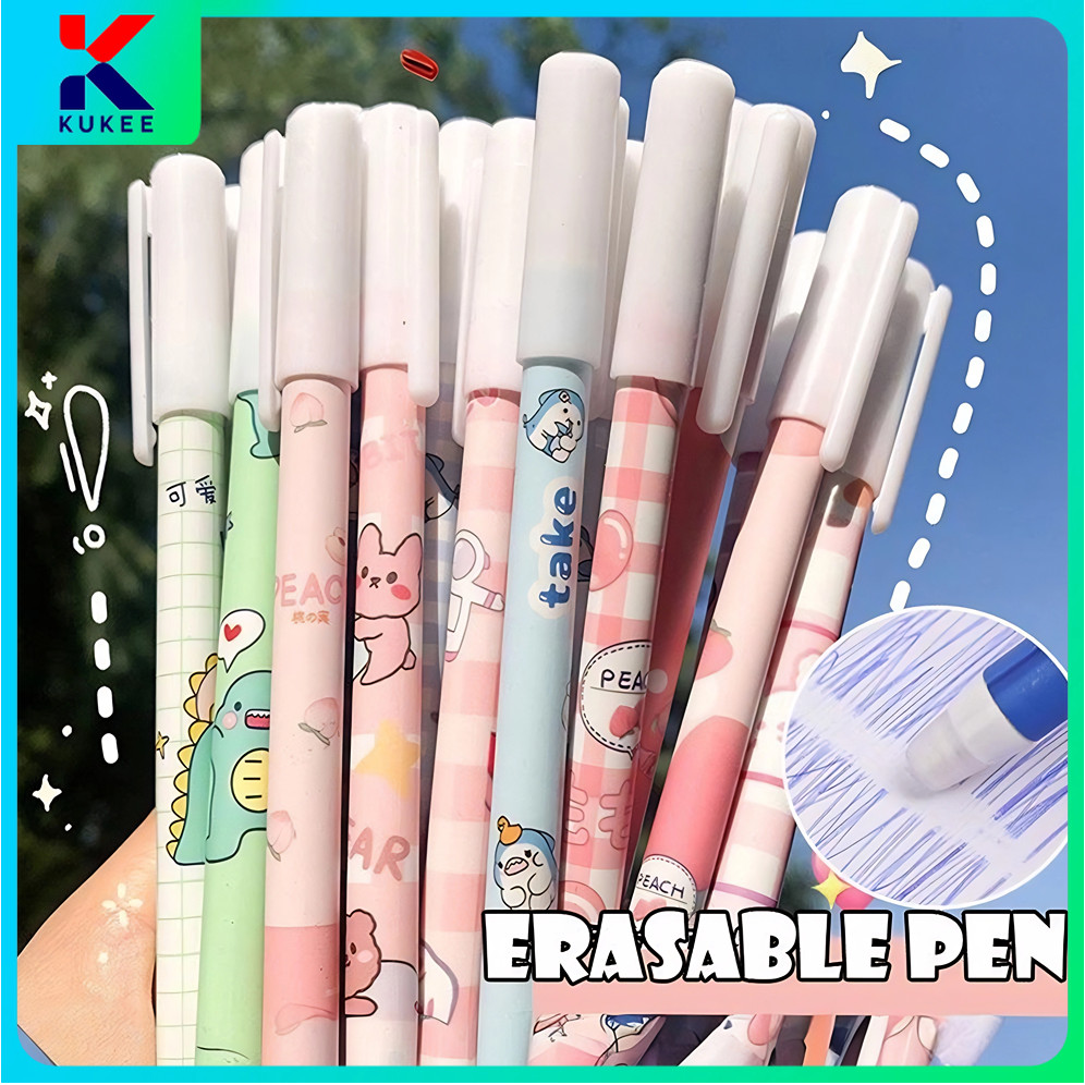 

【15 PCS】Bolpen Gel Hapus Tinta Hitam Pulpen Bisa Dihapus Bolpoin Gel Erasable Bolpoin Erasable Pen