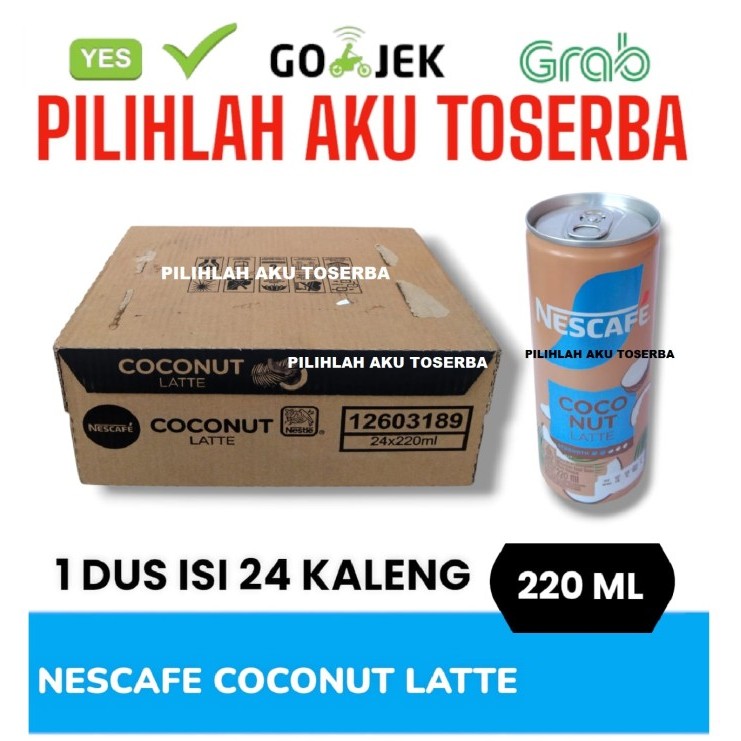 

Kopi Nescafe Kaleng COCONUT LATTE Can 220 ml - ( HARGA 1 DUS ISI 24 )