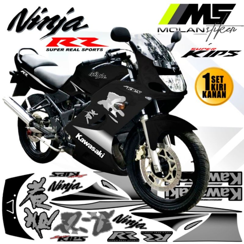Sticker Striping Variasi Motif Ori Ninja Rr 150 Old 2010/2011 striping Variasi Ninja Rr Old