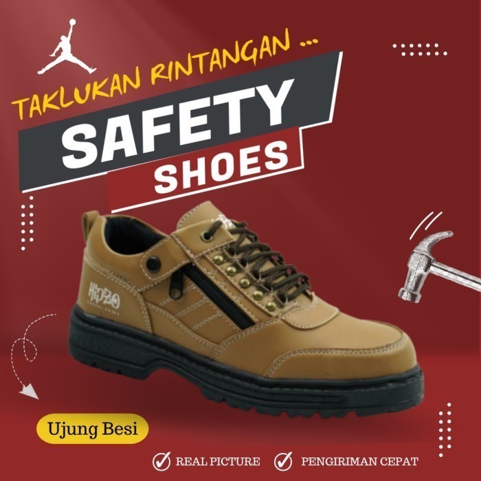 Sepatu Boots Sefty But Septi Kerja Outdoor Boot Septy Proyek Lapangan Safety Bot Shoes Pria M041 Pen