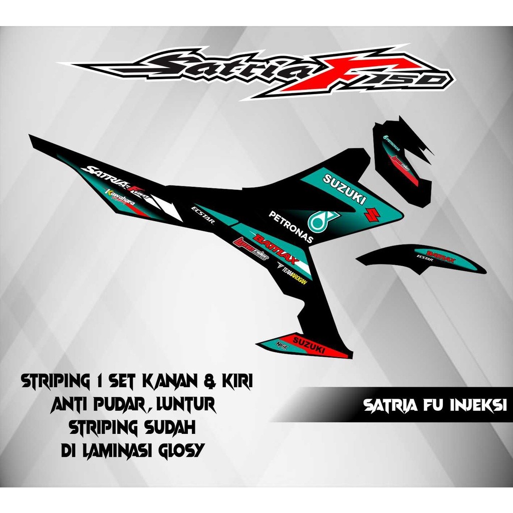 STRIPING STICKER SATRIA FU INJEKSI PETRONAS